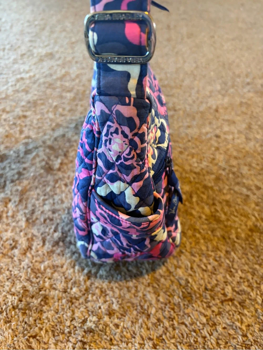 Vera Bradley Quilted Floral Crossbody Bag in retired “Katalina Pink”